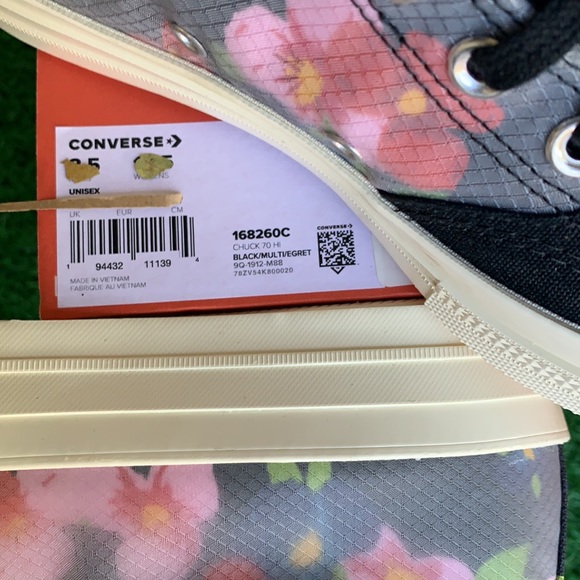 CONVERSE CHUCK 70 HI BLACK/EGRET/EGRET WMNS - Picture 16 of 16